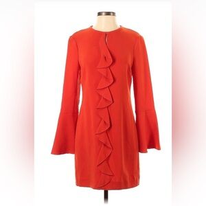 Rachel Zoe Coral Long  Sleeved Dress Size 4